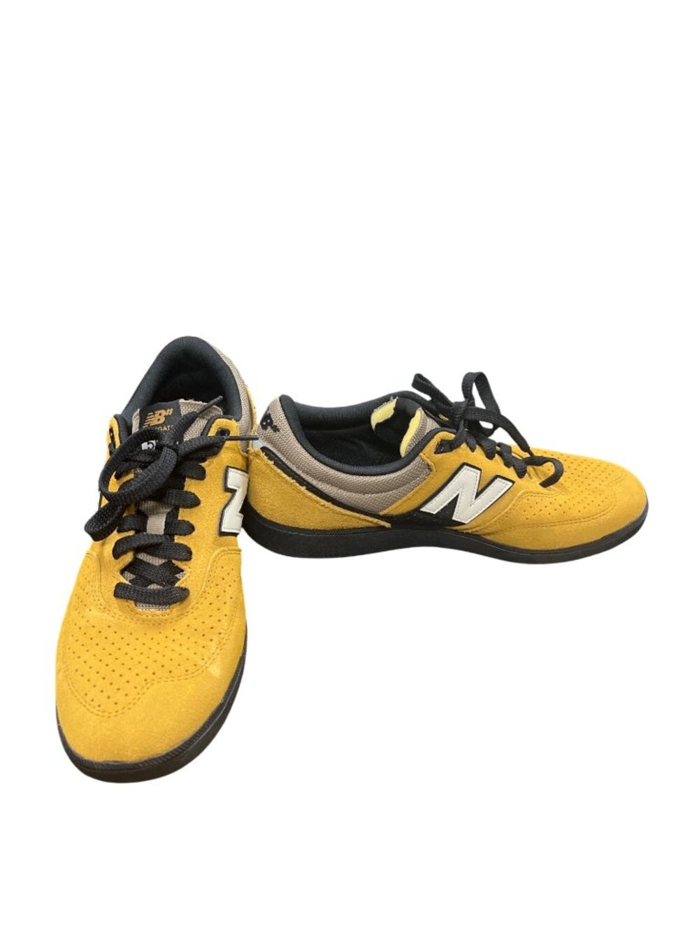 New Balance Westgate 508 mens mustard white suede low sneakers sz 10 SKU 10-870